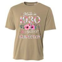 Made In 1930 Floral 93 Year Old 93th Birthday Gifts Women Cooling Performance Crew T-Shirt