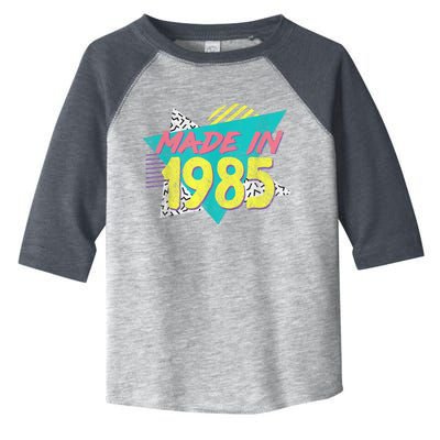 Made In 1985 Retro Vintage 38th Birthday Toddler Fine Jersey T-Shirt