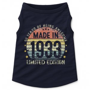 Made In 1933 90 Years Old 90th Birthday Gifts For Love Doggie Tank