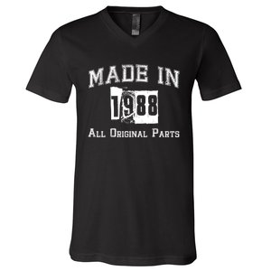 Made In 1988 Funny Anniversary Gift V-Neck T-Shirt