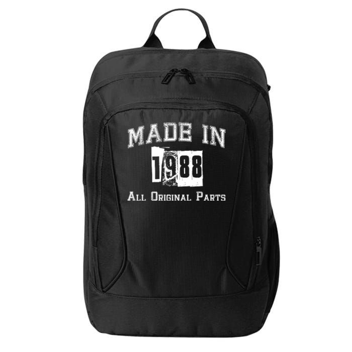 Made In 1988 Funny Anniversary Gift City Backpack