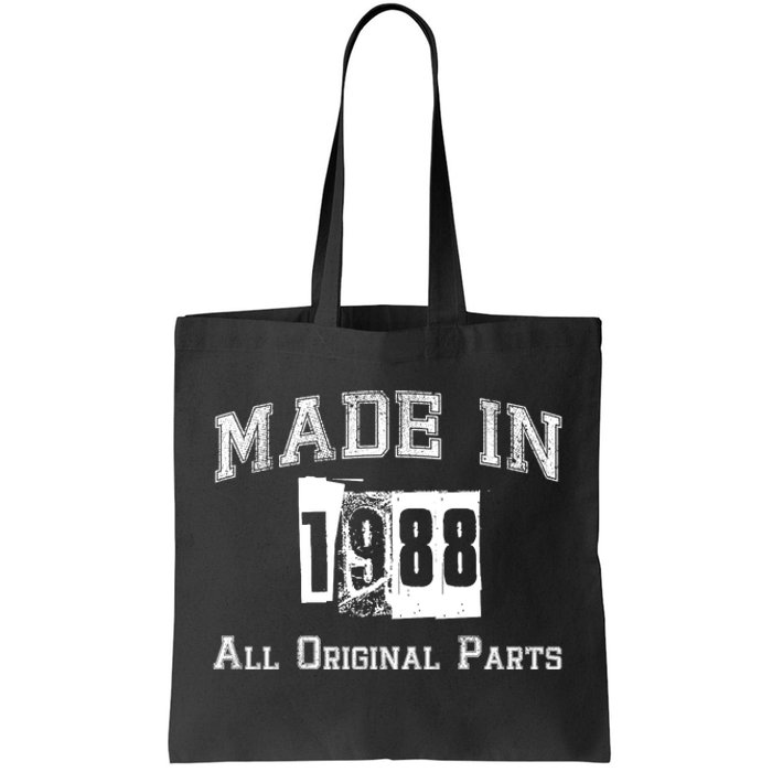 Made In 1988 Funny Anniversary Gift Tote Bag