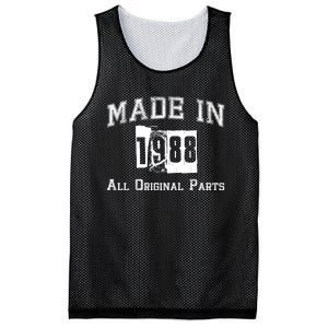 Made In 1988 Funny Anniversary Gift Mesh Reversible Basketball Jersey Tank