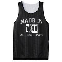 Made In 1988 Funny Anniversary Gift Mesh Reversible Basketball Jersey Tank