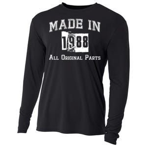 Made In 1988 Funny Anniversary Gift Cooling Performance Long Sleeve Crew