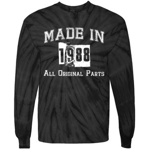 Made In 1988 Funny Anniversary Gift Tie-Dye Long Sleeve Shirt