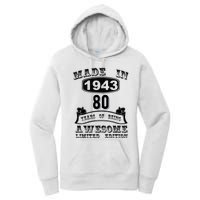 Made In 1943 80 Years Old Gifts 80th Birthday Gift For M.e Women's Pullover Hoodie