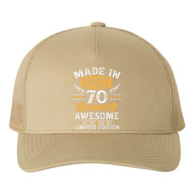 Made In 1953 70 Years Old Gifts 70th Birthday Gift For Yupoong Adult 5-Panel Trucker Hat