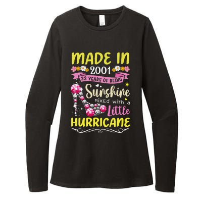 Made In 2001 22 Year Old 22nd Birthday Gift For Women Womens CVC Long Sleeve Shirt