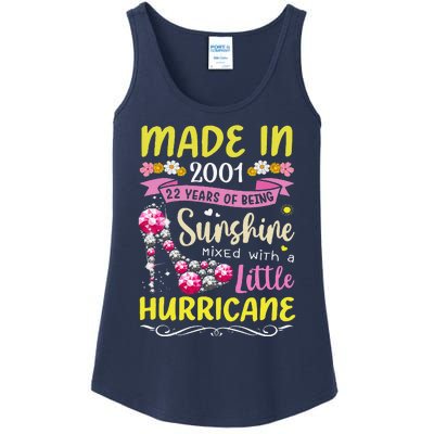 Made In 2001 22 Year Old 22nd Birthday Gift For Women Ladies Essential Tank