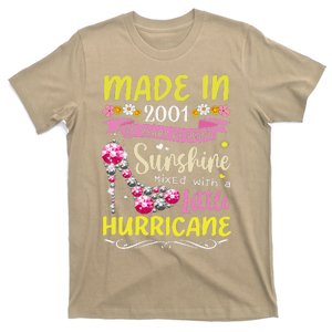 Made In 2001 22 Year Old 22nd Birthday Gift For Women T-Shirt