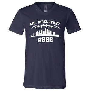 Mr. Irrelevant #262 San Francisco Football V-Neck T-Shirt