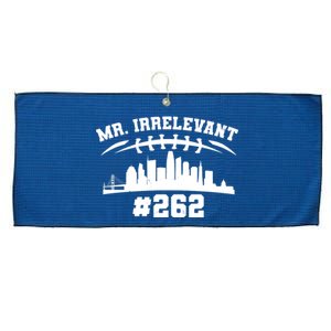 Mr. Irrelevant #262 San Francisco Football Large Microfiber Waffle Golf Towel