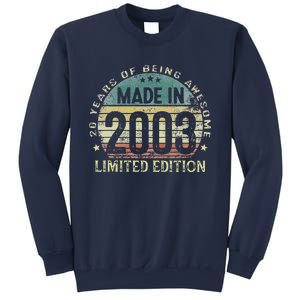 Made In 2003 20 Years Old 20th Birthday Gifts For Sweatshirt