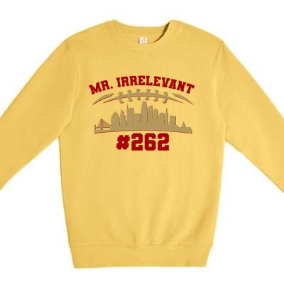 Mr. Irrelevant #262 San Francisco Football Team Colors Premium Crewneck Sweatshirt