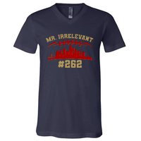 Mr. Irrelevant #262 San Francisco Football Team Colors V-Neck T-Shirt