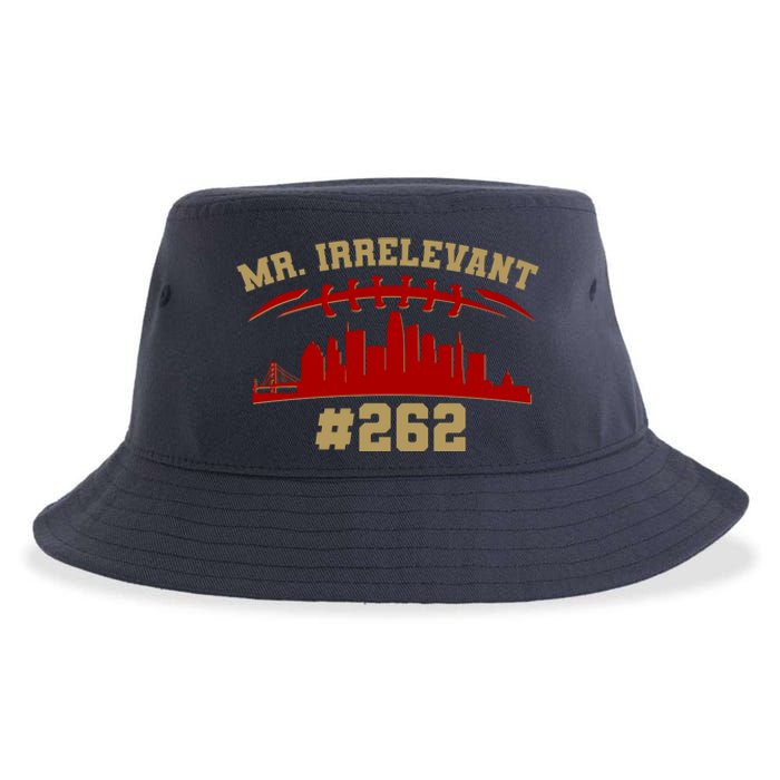 Mr. Irrelevant #262 San Francisco Football Team Colors Sustainable Bucket Hat