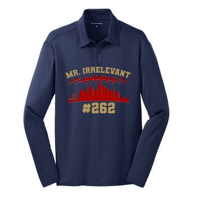 Mr. Irrelevant #262 San Francisco Football Team Colors Silk Touch Performance Long Sleeve Polo