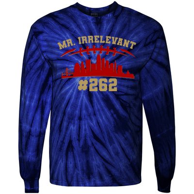 Mr. Irrelevant #262 San Francisco Football Team Colors Tie-Dye Long Sleeve Shirt