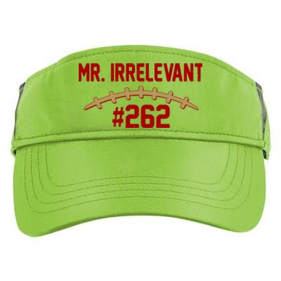 Mr. Irrelevant #262 San Francisco Football Fan Adult Drive Performance Visor