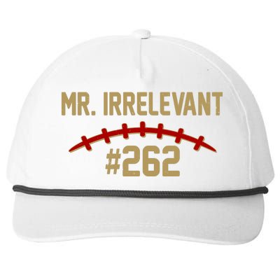 Mr. Irrelevant #262 San Francisco Football Fan Snapback Five-Panel Rope Hat