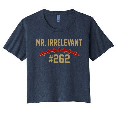 Mr. Irrelevant #262 San Francisco Football Fan Women's Crop Top Tee