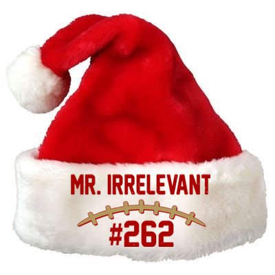 Mr. Irrelevant #262 San Francisco Football Fan Premium Christmas Santa Hat