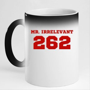 Mr Irrelevant 262 Purdy San Francisco Football 11oz Black Color Changing Mug