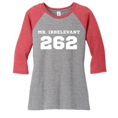 Mr Irrelevant 262 Purdy San Francisco Football Women's Tri-Blend 3/4-Sleeve Raglan Shirt