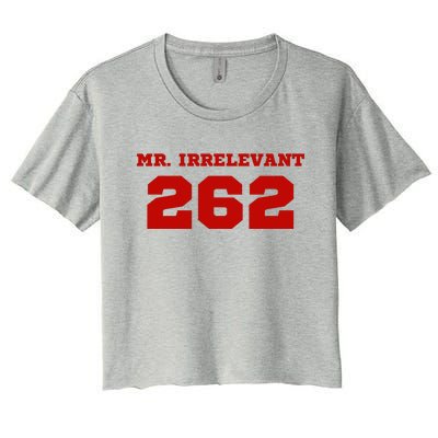 Mr Irrelevant 262 Purdy San Francisco Football Women's Crop Top Tee