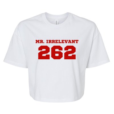 Mr Irrelevant 262 Purdy San Francisco Football Bella+Canvas Jersey Crop Tee