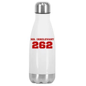 Mr Irrelevant 262 Purdy San Francisco Football Stainless Steel Insulated Water Bottle