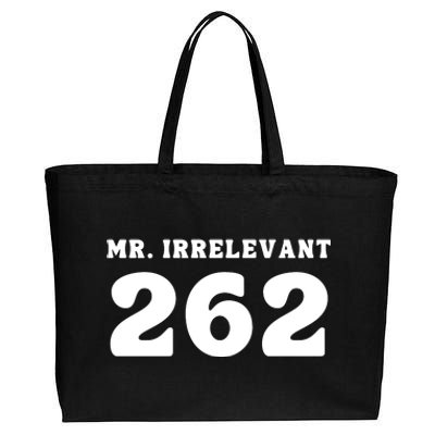 Mr Irrelevant 262 Purdy San Francisco Football Cotton Canvas Jumbo Tote