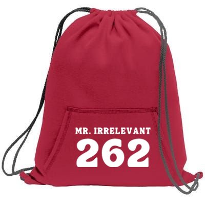 Mr Irrelevant 262 Purdy San Francisco Football Sweatshirt Cinch Pack Bag