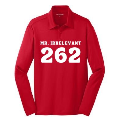 Mr Irrelevant 262 Purdy San Francisco Football Silk Touch Performance Long Sleeve Polo