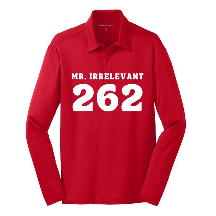 Mr Irrelevant 262 Purdy San Francisco Football Silk Touch Performance Long Sleeve Polo