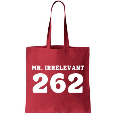 Mr Irrelevant 262 Purdy San Francisco Football Tote Bag