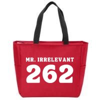 Mr Irrelevant 262 Purdy San Francisco Football Zip Tote Bag