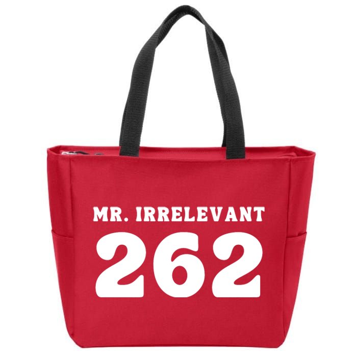 Mr Irrelevant 262 Purdy San Francisco Football Zip Tote Bag