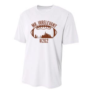 Mr Irrelevant #262 San Francisco Football Youth Performance Sprint T-Shirt