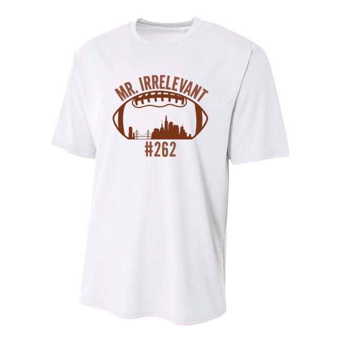 Mr Irrelevant #262 San Francisco Football Youth Performance Sprint T-Shirt