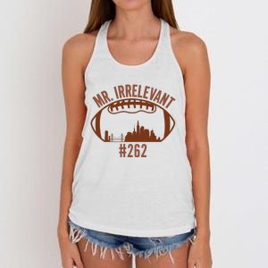 Mr Irrelevant #262 San Francisco Football Women's Knotted Racerback Tank