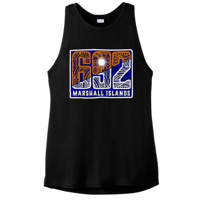 Marshall Islands 692 Ladies PosiCharge Tri-Blend Wicking Tank