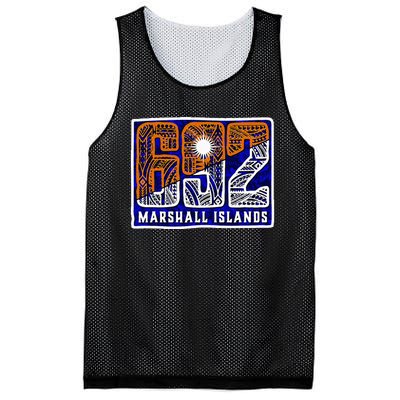 Marshall Islands 692 Mesh Reversible Basketball Jersey Tank