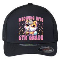 Meowing Into 6th Grade Girl Back To School Gift Flexfit Unipanel Trucker Cap