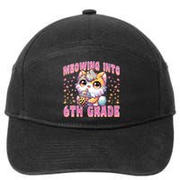 Meowing Into 6th Grade Girl Back To School Gift 7-Panel Snapback Hat