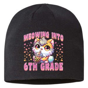 Meowing Into 6th Grade Girl Back To School Gift Sustainable Beanie