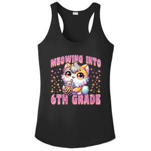 Meowing Into 6th Grade Girl Back To School Gift Ladies PosiCharge Competitor Racerback Tank