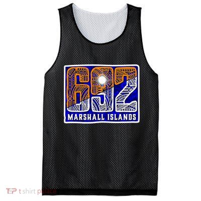 Marshall Islands 692 Mesh Reversible Basketball Jersey Tank