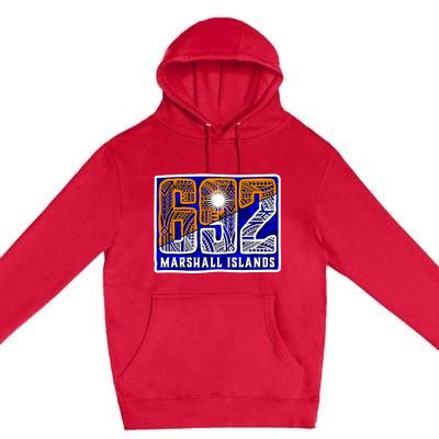 Marshall Islands 692 Premium Pullover Hoodie